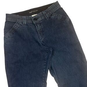 Lee Sinfully Soft Bootcut Denim Jeans Womens Size 8 Dark Wash Mid Rise